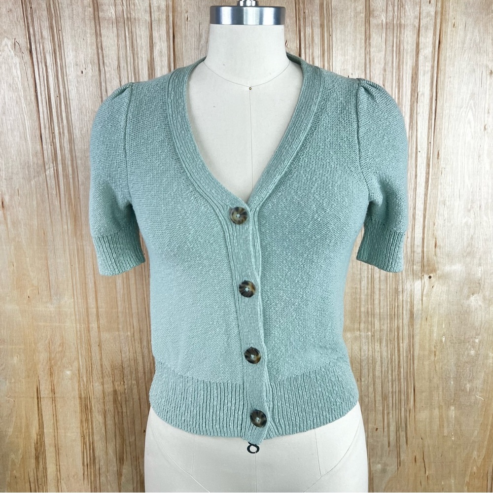 Madewell Mint Knit Blouse